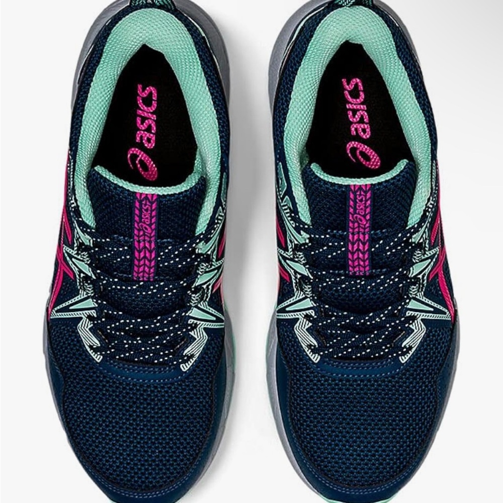 ASICS Women's Navy and Pink Running Shoes
